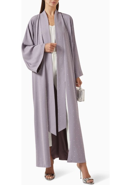Şık Taş Aksesuarlı Abaya Özel Günler Için Elegan ve Modern Tasarım fiyatları
