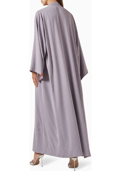Şık Taş Aksesuarlı Abaya Özel Günler Için Elegan ve Modern Tasarım modelleri