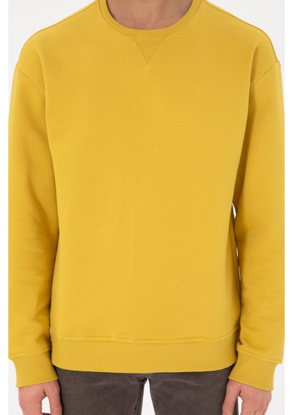 Erkek Koyu Sarı Sweatshirt 50295148-VR094