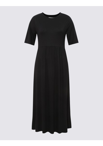 Relaxed Fit Midi Örme Elbise indirimleri