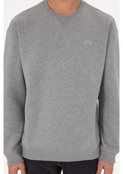 Erkek Gri Melanj Sweatshirt 50295148-VR086