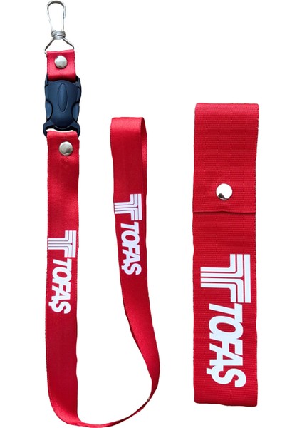 Tofaş Uyumlu, Kırmızı Renk, Yüksek Kalite Oto Ayna Askısı, Ayna Ipi ve Tampon Ipi Set