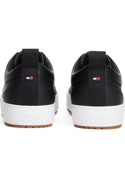 Geri Dönüştürülmüş Suni Deri - Geri Dönüştürülmüş Polyester Siyah Erkek Günlük Ayakkabı Th Hı Vulc Core Low Cleat Lth modelleri