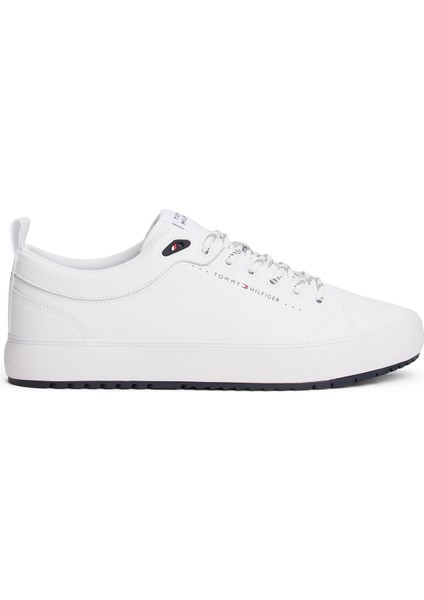 Geri Dönüştürülmüş Suni Deri - Geri Dönüştürülmüş Polyester Beyaz Erkek Günlük Ayakkabı Th Hı Vulc Core Low Cleat Lth