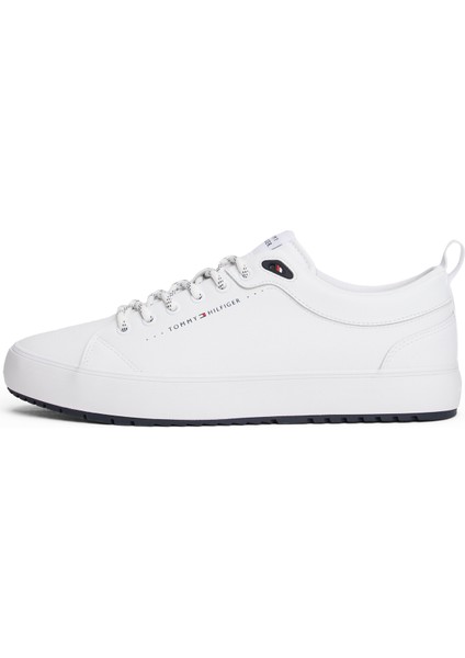 Geri Dönüştürülmüş Suni Deri - Geri Dönüştürülmüş Polyester Beyaz Erkek Günlük Ayakkabı Th Hı Vulc Core Low Cleat Lth fırsatları