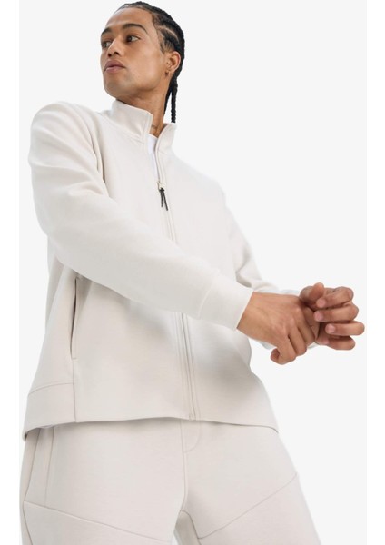 Fit Standart Fit Dik Yaka Skuba Dalgıç Kumaş Fermuarlı Hırka E9337AX25AU indirimleri