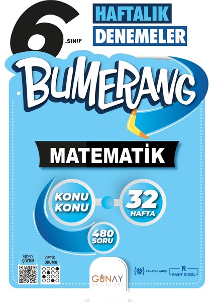 6.sınıf Bumerang 32 Haftalık Matematik Denemelerı Günay
