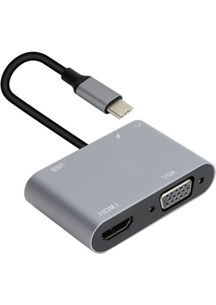 CU4511 Type-C To Hdmi+Vga+Usb 3+3.5mm Aux+ Type-C Çevirici fiyatları