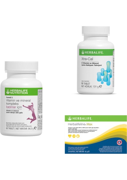 Kadınlara Özel 3’lü Vitamin Takviye Seti
