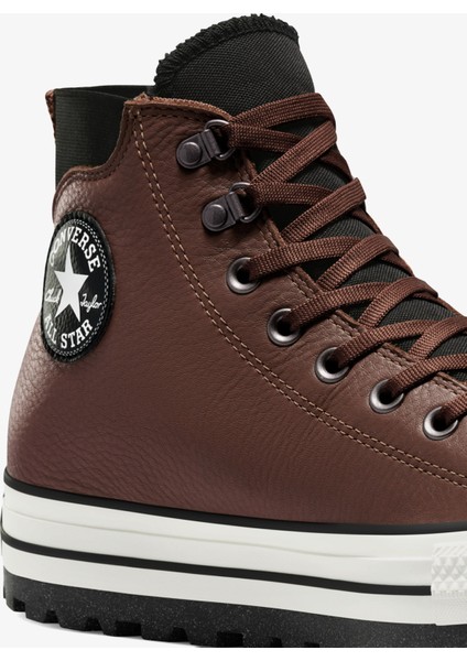 Chuck Taylor All Star City Trek Unisex Kahverengi Deri Bot.202