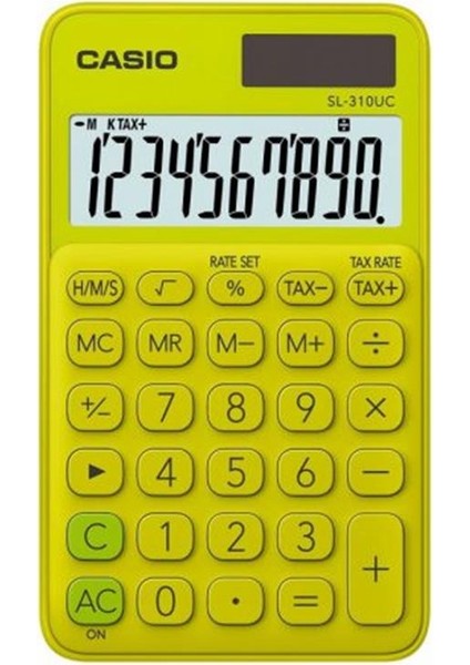 SL-310UC-YG Cep Tipi 10 Hane Sarı Hesap Makinesi