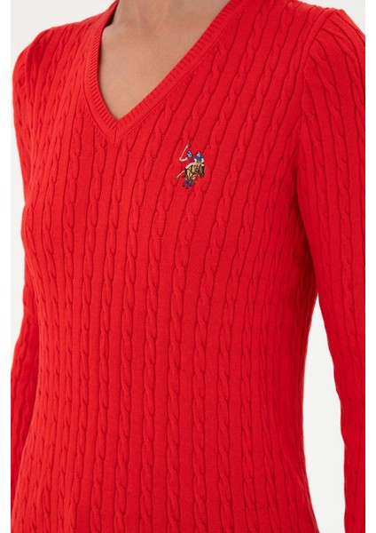 Kadın Kırmızı Kazak /Triko 50288992-VR030