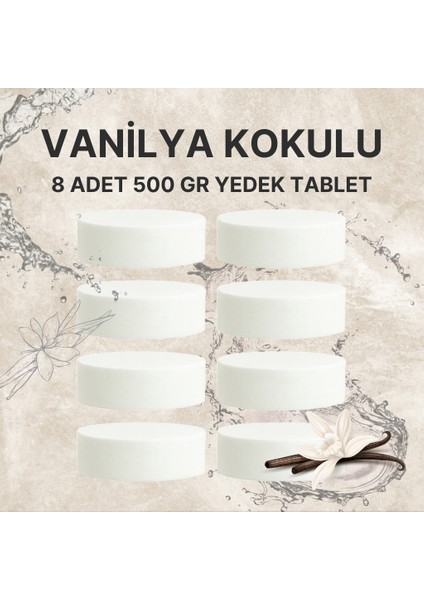 Nem Alıcı Rutubet ve Küf Önleyici Yedek Tablet Vanilya 2X500 4'lü