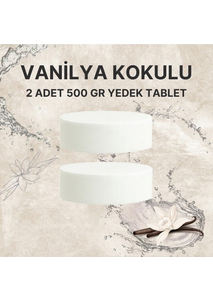 2x500 Gram - Vanilya Kokulu, Nem Alıcı Rutubet Ve Küf Önleyici Yedek Tablet