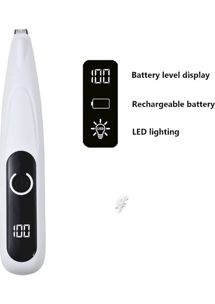 Profesyonel Köpek Kedi Pençe Düzeltici Pet Kulak Yüz Saç Bakım Tıraş Makinesi LED Işık ile Ayak Makası Saç Kesim Makinesi Boyut: M / Renk: B (Yurt Dışından)