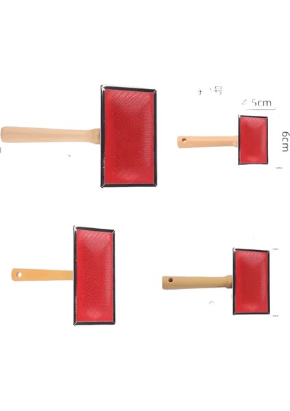 Köpek ， Taraklar Pet Kedi Saç Dökülme Fırçası Ahşap Saplı Yavru Köpek Bakım Tarak Uzun Saç Kedi， Köpek， Temizlik Malzeme，i Renk: 13X11.5CM / Boyut: 1 Adet (Yurt Dışından)