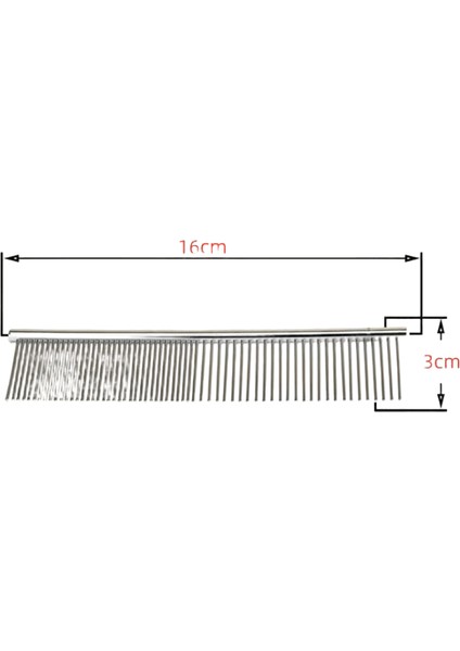 Pet Tüy Alma Tarağı Paslanmaz Çelik Pet Bakım Tarağı Gevşek Düğümlü Tüy，i Nazikçe Çıkarır Köpek Kedi Temizlik Güzellik Malzeme，i (Yurt Dışından)