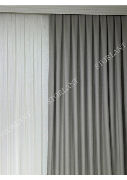 Keten Foldet Fon Perde L 1/3 Sık Pile L Aksesuar Hediyeli L Tek Kanat modelleri