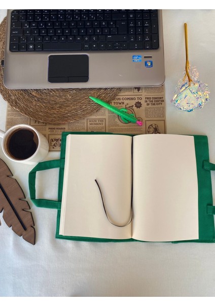 Kitçan Bez Kitap ve Defter Çantası Gözlüklü Kedi Baskılı 17X24 cm | Kalemlik Gözlü | Kapaklı modelleri