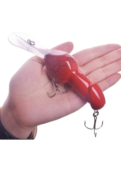 B Tarzı 1 Adet Büyük Minnow Sert Balıkçılık Cazibesi 14 cm 27G Dalış Swimbait Komik Çıngırak Yemi Crankbait Er Bas Tiz Kancalı (Yurt Dışından)