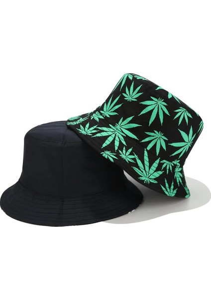 Bir Stil Kadın Erkek Çift Pamuk Balıkçı Şapkası Hip Hop Şapka Akçaağaç Yaprağı Panama Kova Şapka Güneş Düz Üst Balıkçı Şapkaları Kapaklar Boonie Hediye (Yurt Dışından) fiyatları