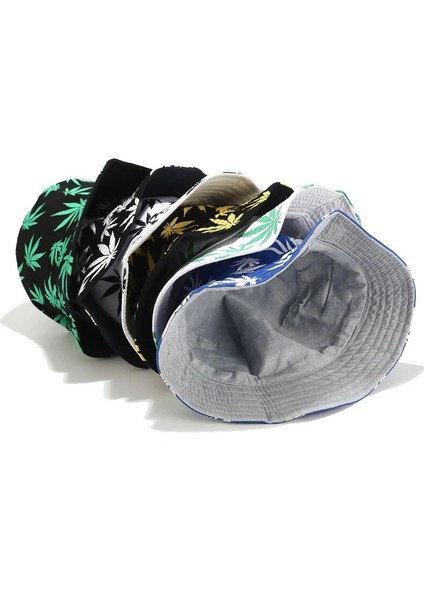 Bir Stil Kadın Erkek Çift Pamuk Balıkçı Şapkası Hip Hop Şapka Akçaağaç Yaprağı Panama Kova Şapka Güneş Düz Üst Balıkçı Şapkaları Kapaklar Boonie Hediye (Yurt Dışından) indirimleri