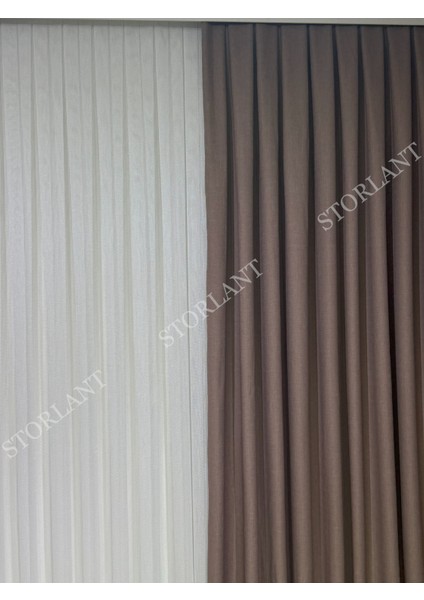 Keten Foldet Fon Perde L 1/3 Sık Pile L Aksesuar Hediyeli L Tek Kanat modelleri