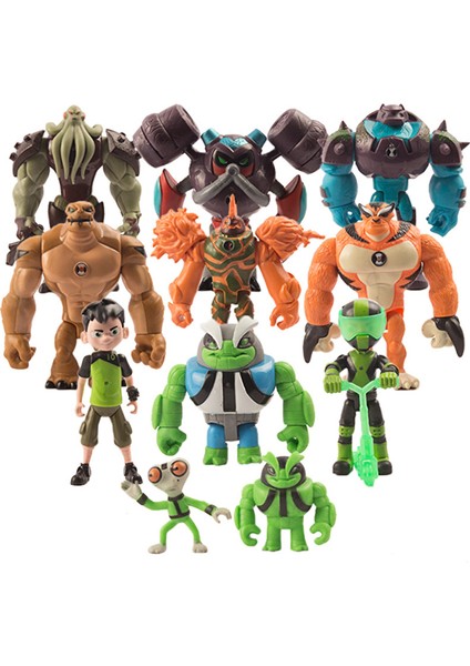Sinley 11 Adet BEN10 Genç Kahraman Süs Oyuncakları (Yurt Dışından)