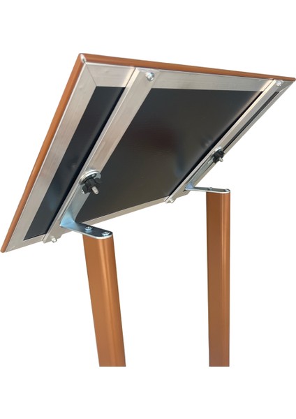 B3(35X50) Kahverengi Sac Taban Çift Ayaklı Menü ve Bilgilendirme Panosu Ayaklı Reklam Panosu fırsatları