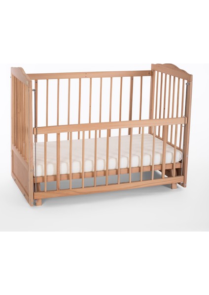 Ahşap Organik Beşik Anne Yanı Beşik 3 Kademeli Lüx Bebek Beşiği 60 x 120 cm ve Soft Fermuarlı Terletmez Kumaşlı Yatak indirimleri