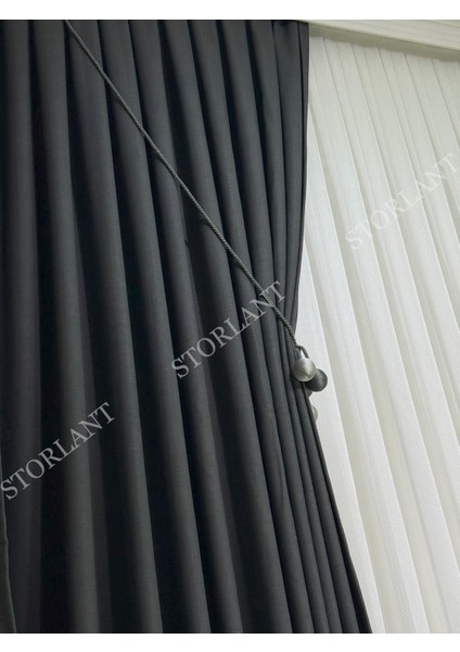 Keten Foldet Fon Perde L 1/3 Sık Pile L Aksesuar Hediyeli L Tek Kanat fiyatları