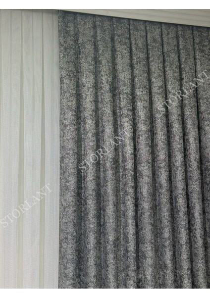 Yaldız Efektli Simli Fon Perde L 1/3 Sık Pile L Aksesuar Hediyeli L Tek Kanat modelleri