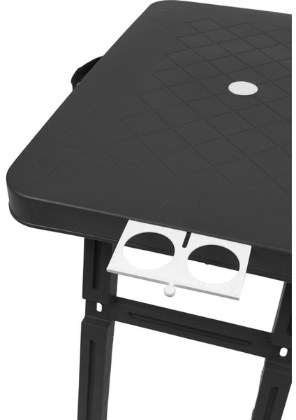 Büyük Boy Katlanabilir Taşıma Kulplu Portatif Plastik Kamp ve Balkon Sehpası ( 68X48X55 cm )