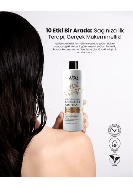 World Of Unique Milk Therapy Şampuan 400 Ml- Süt Proteinli, Kremli, Besleyici 10 Etki Bir Arada Şampuan fırsatları