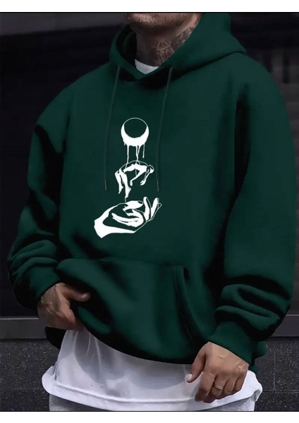 Eşsiz Desen Kalın Içi Yumuşacık Sweatshirt