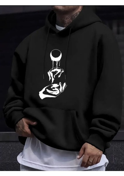 Eşsiz Desen Kalın Içi Yumuşacık Sweatshirt