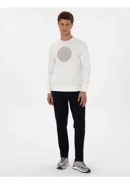 Erkek Lacivert Slim Fit Eşofman Altı 50317670-VR033