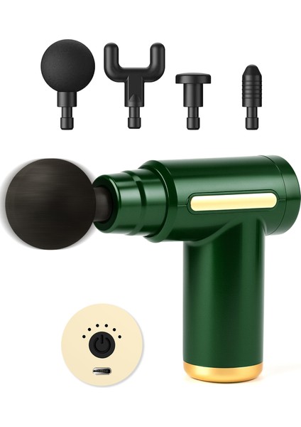 6 Mod Masaj Taancası Sporcu Masaj Aleti 4 Başlıklı Şarjlı Titreşimli Sporcu Masaj Aleti Yeşil 2028 fiyatları