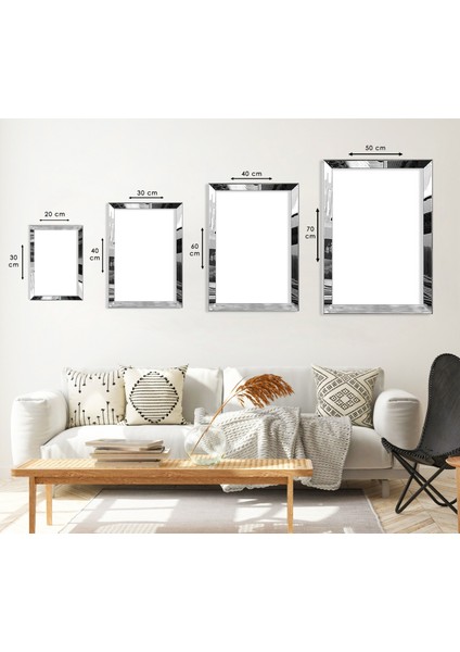 Beyaz Çiçek Gümüş Pleksi Kenar Mdf Tablo modelleri