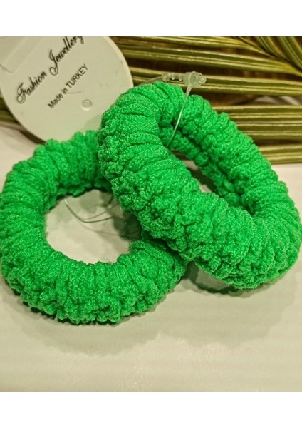 Lüks Figürlü Yeşil Lastik Toka