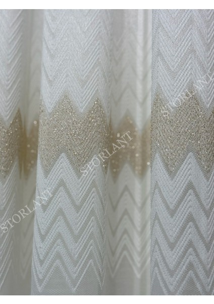 Soft Weave Gold Tül Perde | Ağır Gramajlı, 1/3 Sık Pileli, Ütü Gerektirmez L Her Odaya Uygun