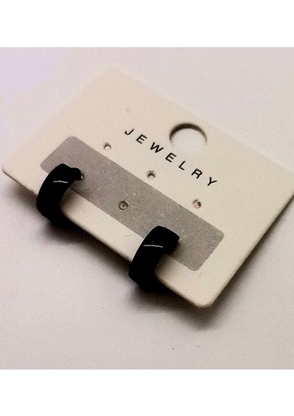 316 L Çelik Unisex Siyah Küpe fiyatları