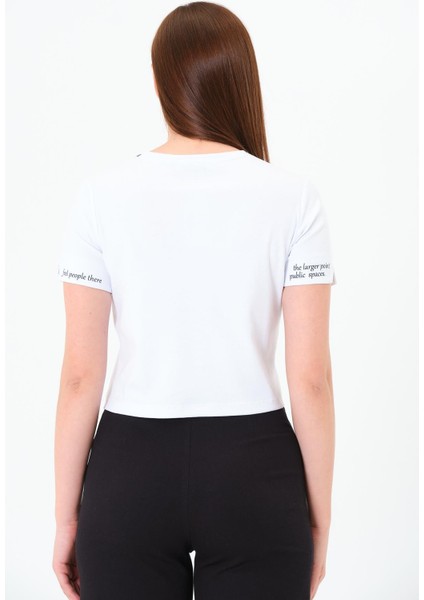 Karyoka Dikişli Tshirt Beyaz fiyatları