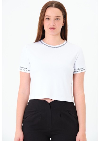 Karyoka Dikişli Tshirt Beyaz indirimleri