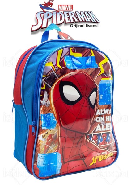 Örümcek Adam Lisanslı Erkek Beslenmeli Ilkokul Sırt Çantası Kalem Kutusu Hediyeli fiyatları