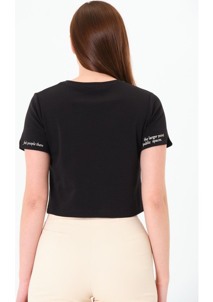 Karyoka Dikişli Tshirt Siyah indirimleri