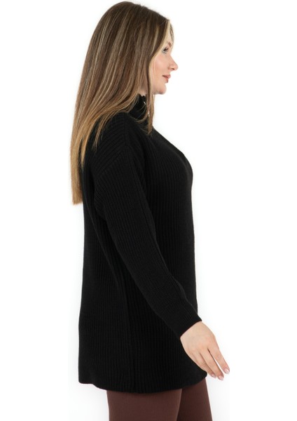 Selanik Örgülü Tunik Siyah fırsatları