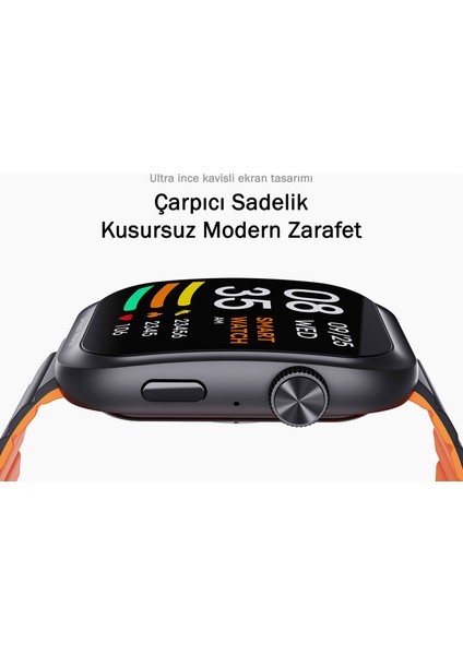 Sw-1u Akıllı Saat 1 Ultra 2.0 Inç Amoled Ekran 15 Gün Pil Ömrü IP67 Siyah ve Turuncu fırsatları