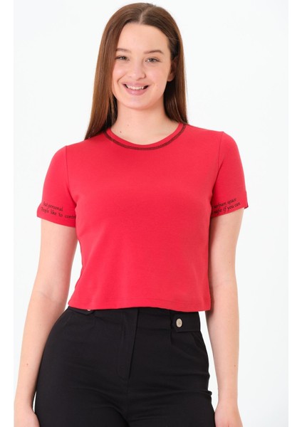Karyoka Dikişli Tshirt Kırmızı fiyatları