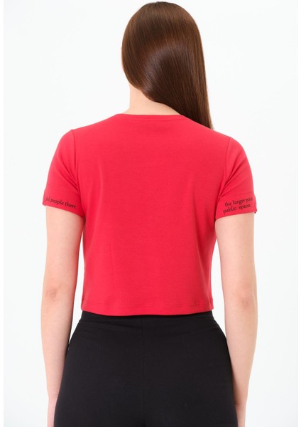 Karyoka Dikişli Tshirt Kırmızı indirimleri